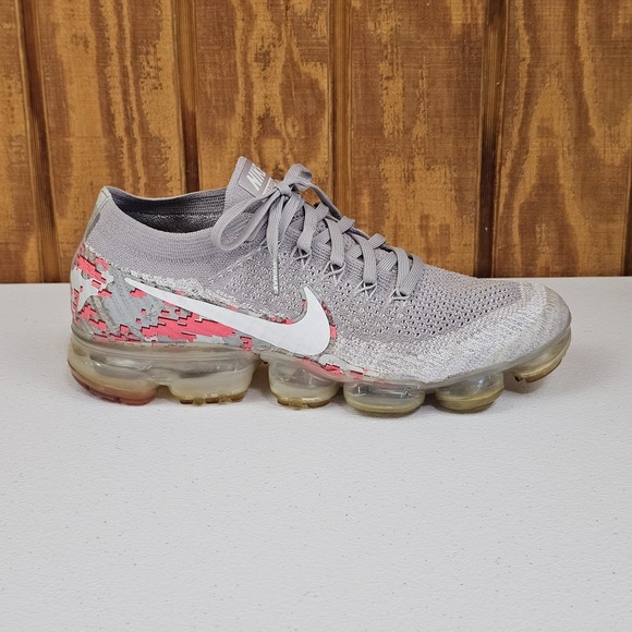 Nike Air VaporMax Flyknit Womens Sz 9 Camo Digi Atmosphere Grey AH8448-001 - Picture 2 of 10